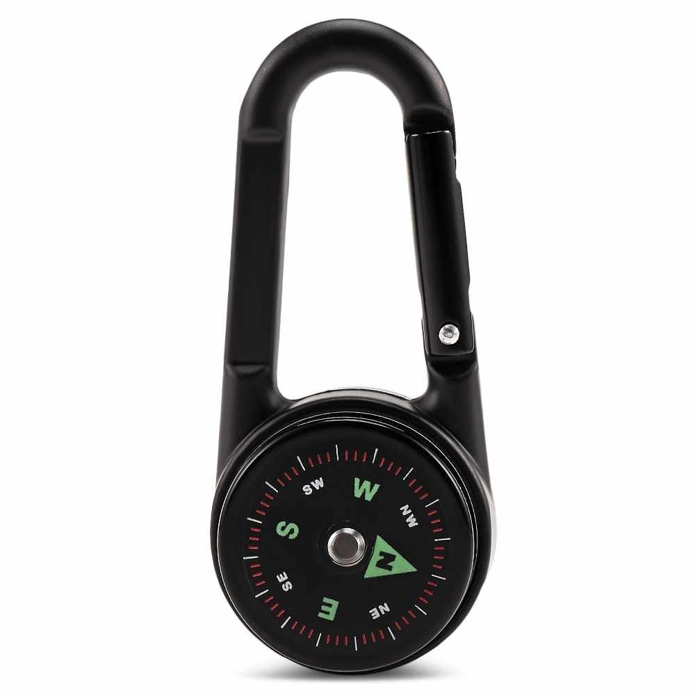 FeelGlad Kartenkompass Kompass Karabiner,tragbarer Karabiner, Kompass