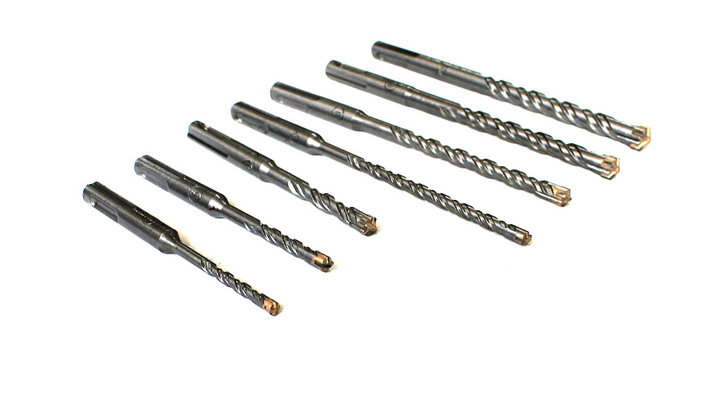 Vago-Tools Bohrer SDS Plus 7 tlg Set doppelter Wendel  Kreuz Quadro