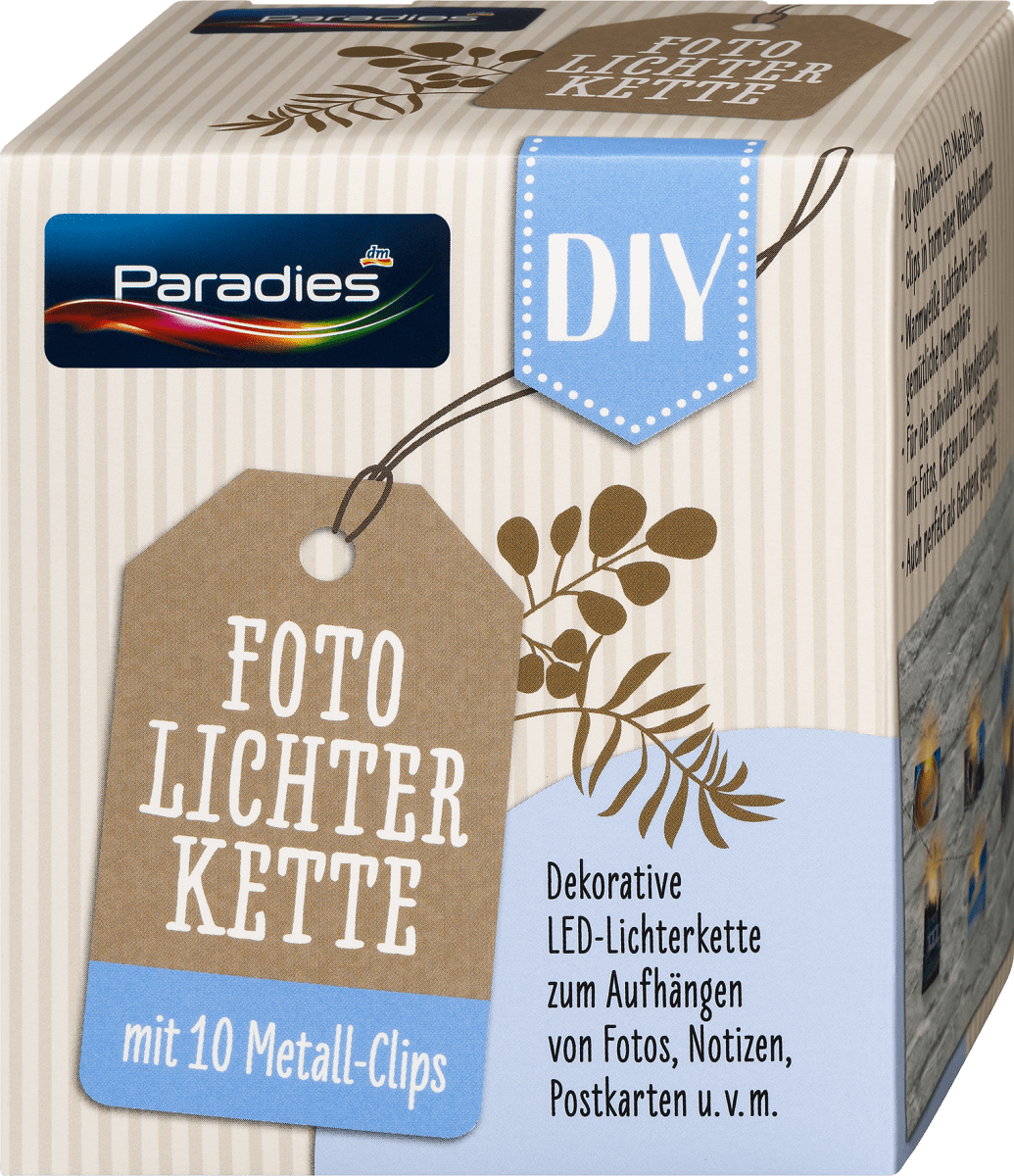 Foto-Lichterkette mit Metall-Clips, 1 St