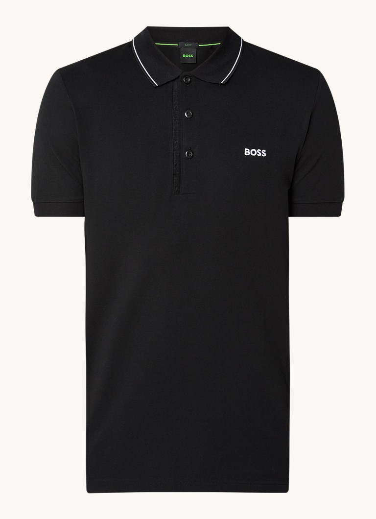 HUGO BOSS Paule slim fit polo majica s vezom logotipa