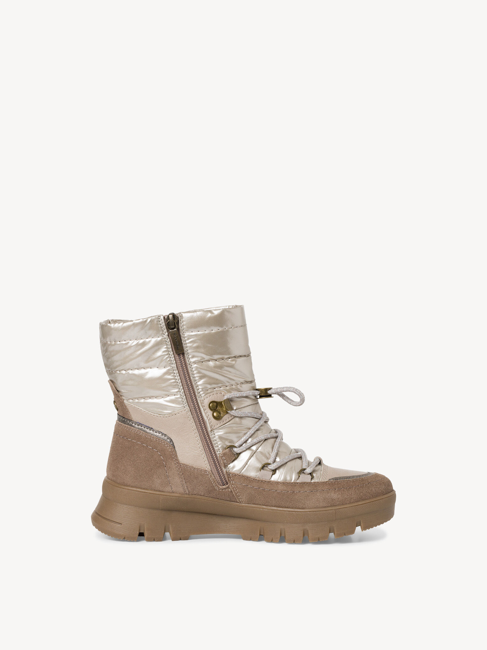 Bottine en cuir - marron