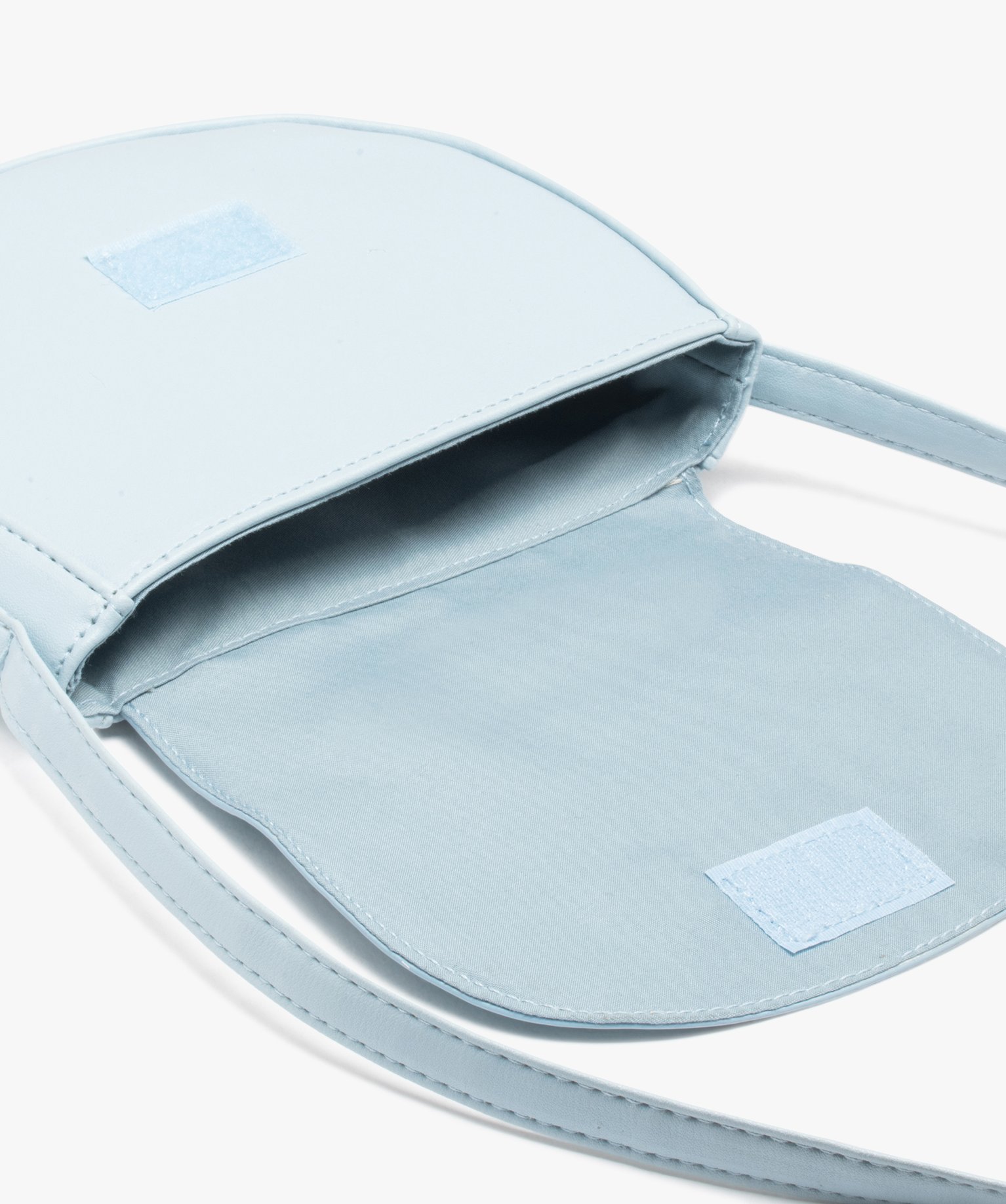 Sac besace demi-lune motif chat fille bleu | GEMO