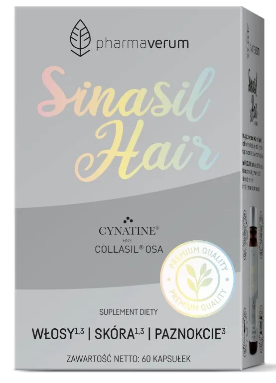 SinasilHair, Dodatak prehrani za kosu, kožu i nokte, Kapsule