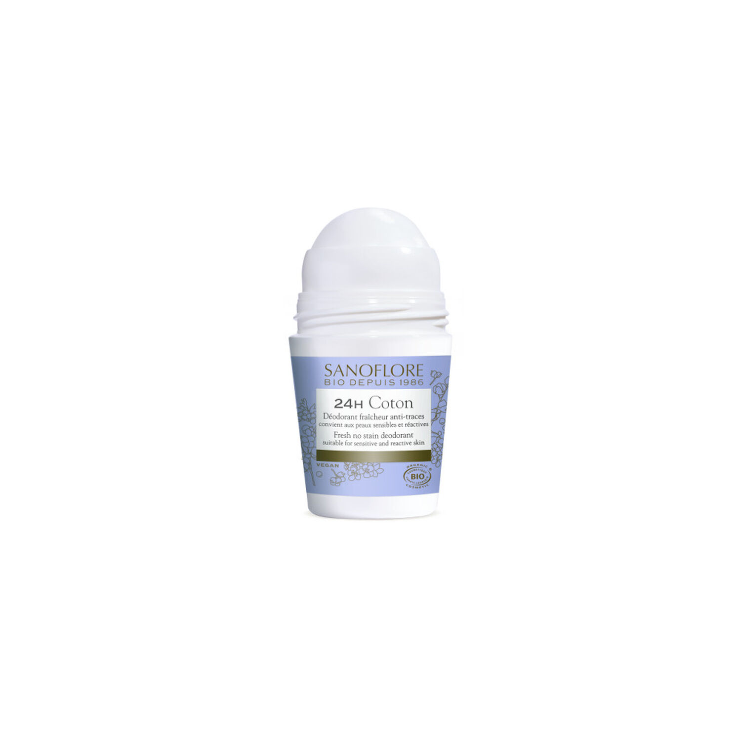 Sanoflore 24h Coton Déo Roll-On 2x50 ml