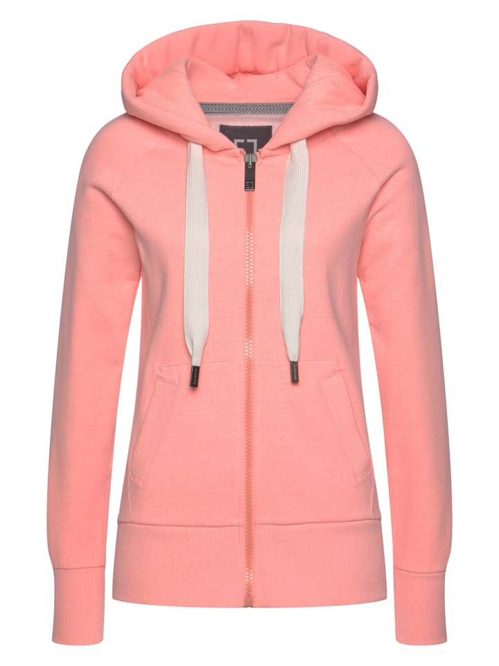 ELBSAND Kapuzensweatjacke in koralle meliert günstig kaufen