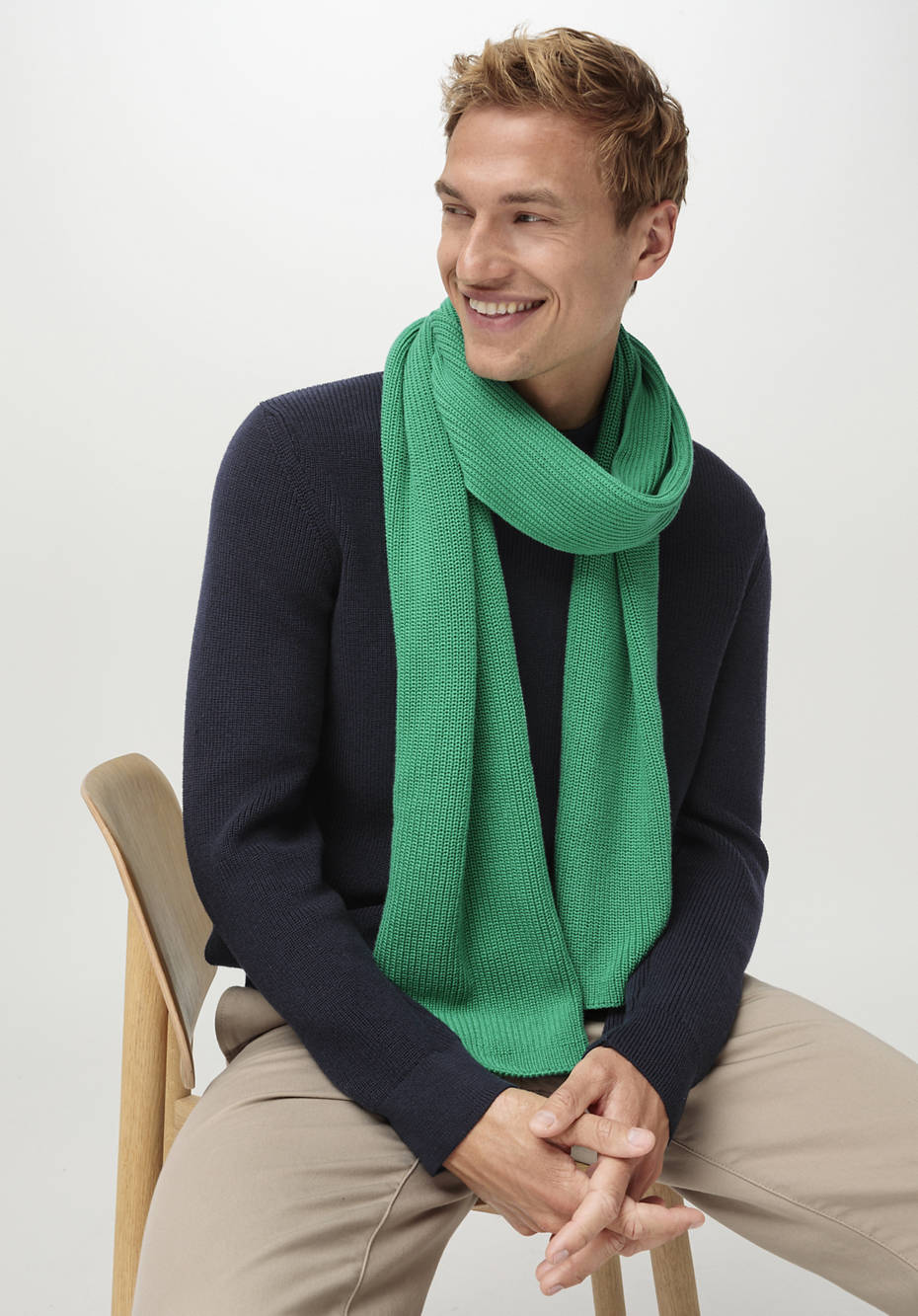 Unisex Strickschal aus reiner Bio-Baumwolle