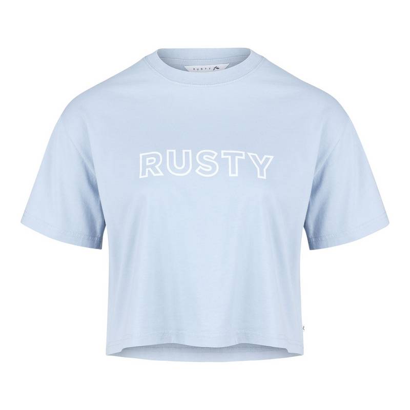 RUSTY RUSTY KEY LINE EASY FIT CROP TEE T-Shirt Damen
