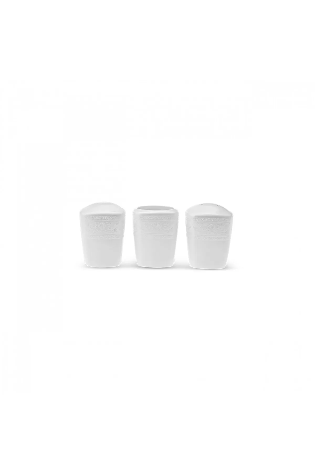 Karaca  Fine Pearl Roma 58-teilig 12 Personen Quadratisch - Set - Innovatives Geschirrset