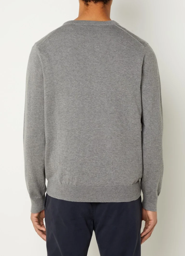 Gant finstrikket genser med logo