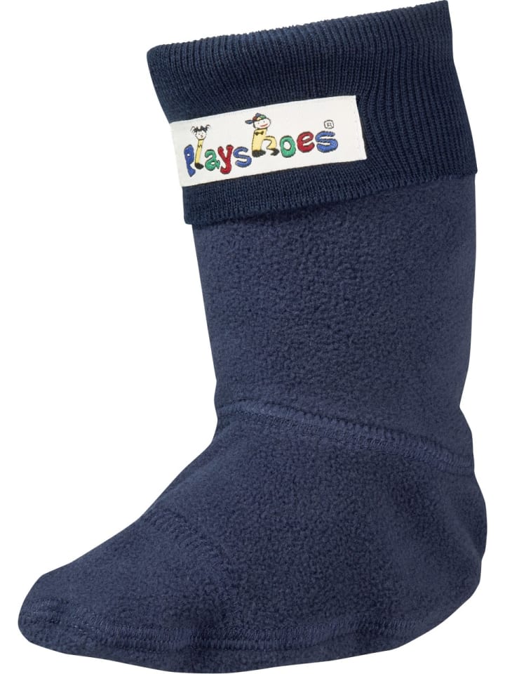Playshoes Fleece-Stiefel-Socke in Marine günstig kaufen