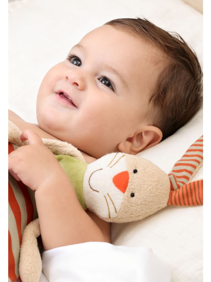 Sigikid Schnuffeltuch Natural Stripes Green in sand günstig kaufen onesize