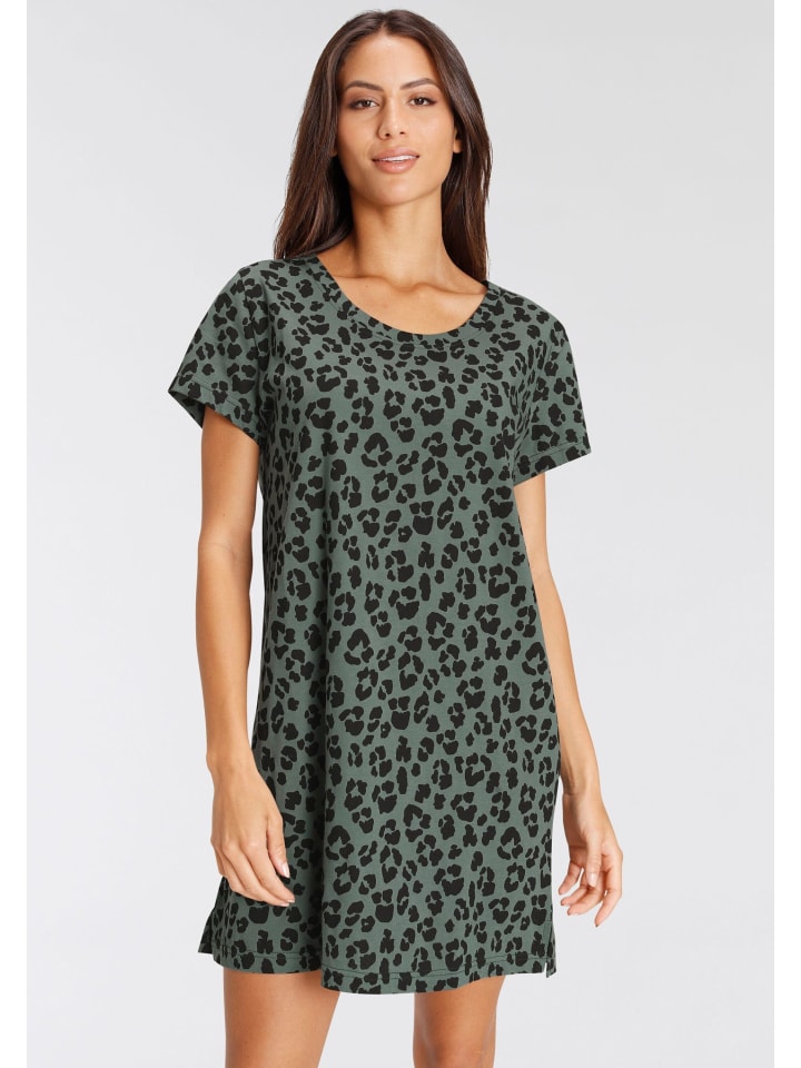 VIVANCE DREAMS Sleepshirt in ecru-schwarz-gemustert günstig kaufen