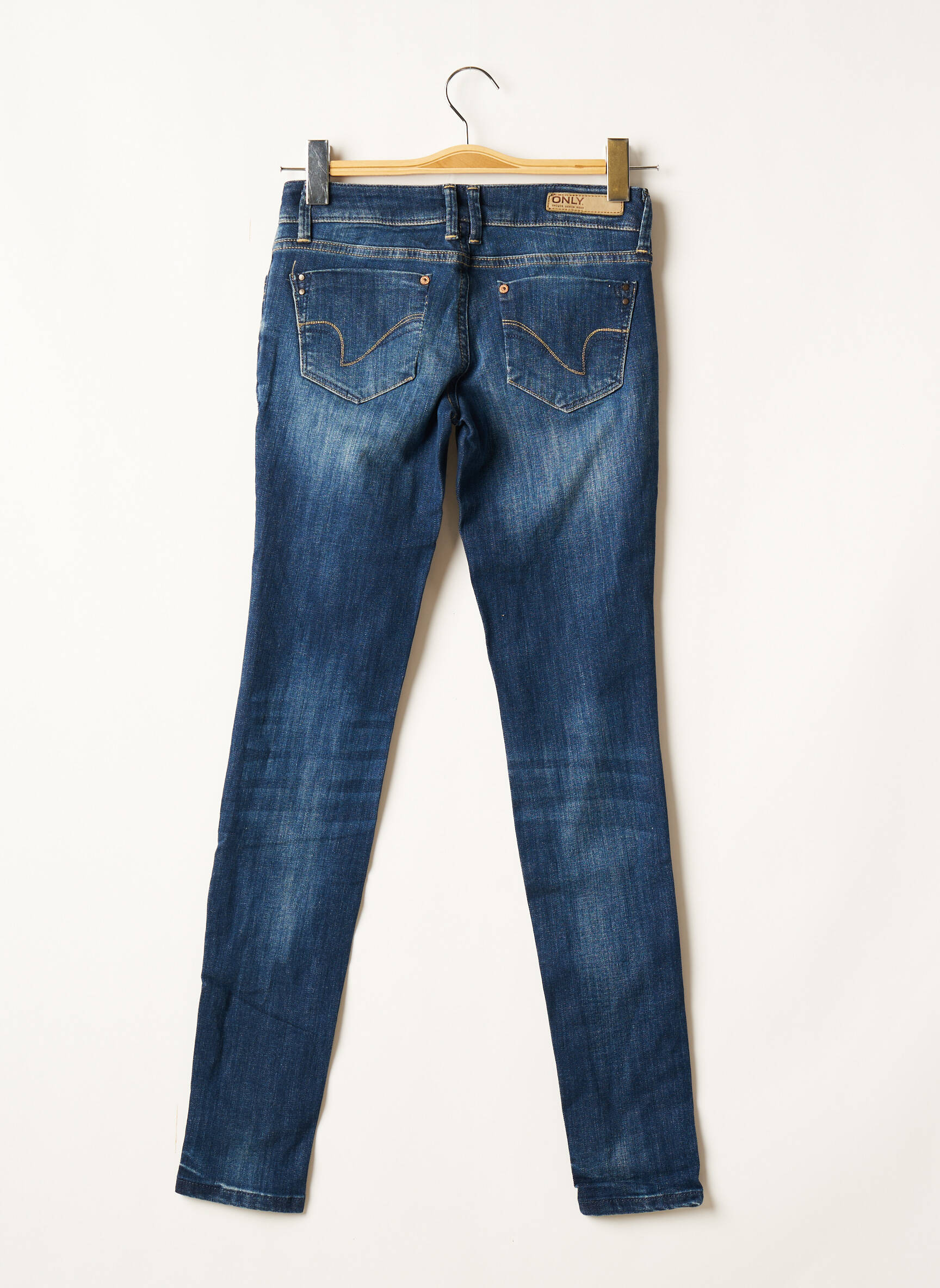 Only Jeans Coupe Slim Femme couleur bleu