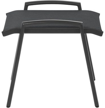 Siena Garden Gartenlounge-Hocker Savina (1 St), Alu, Textilbezug, schwarz