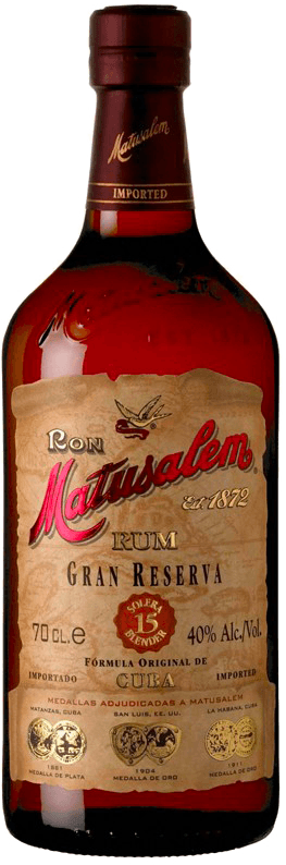 Rhum republique dominicaine matusalem gran reserva 15 rhum extra vieux en solera 40°