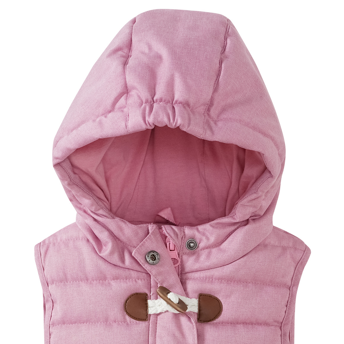 Baby Steppweste mit Knebelknopf
