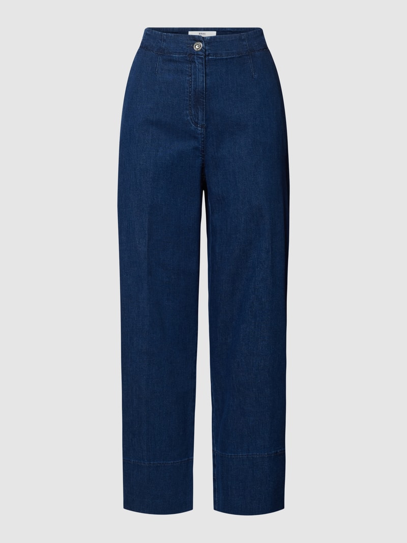 Jeans mit Bügelfalten Modell 'MAINE' in dunkelblau