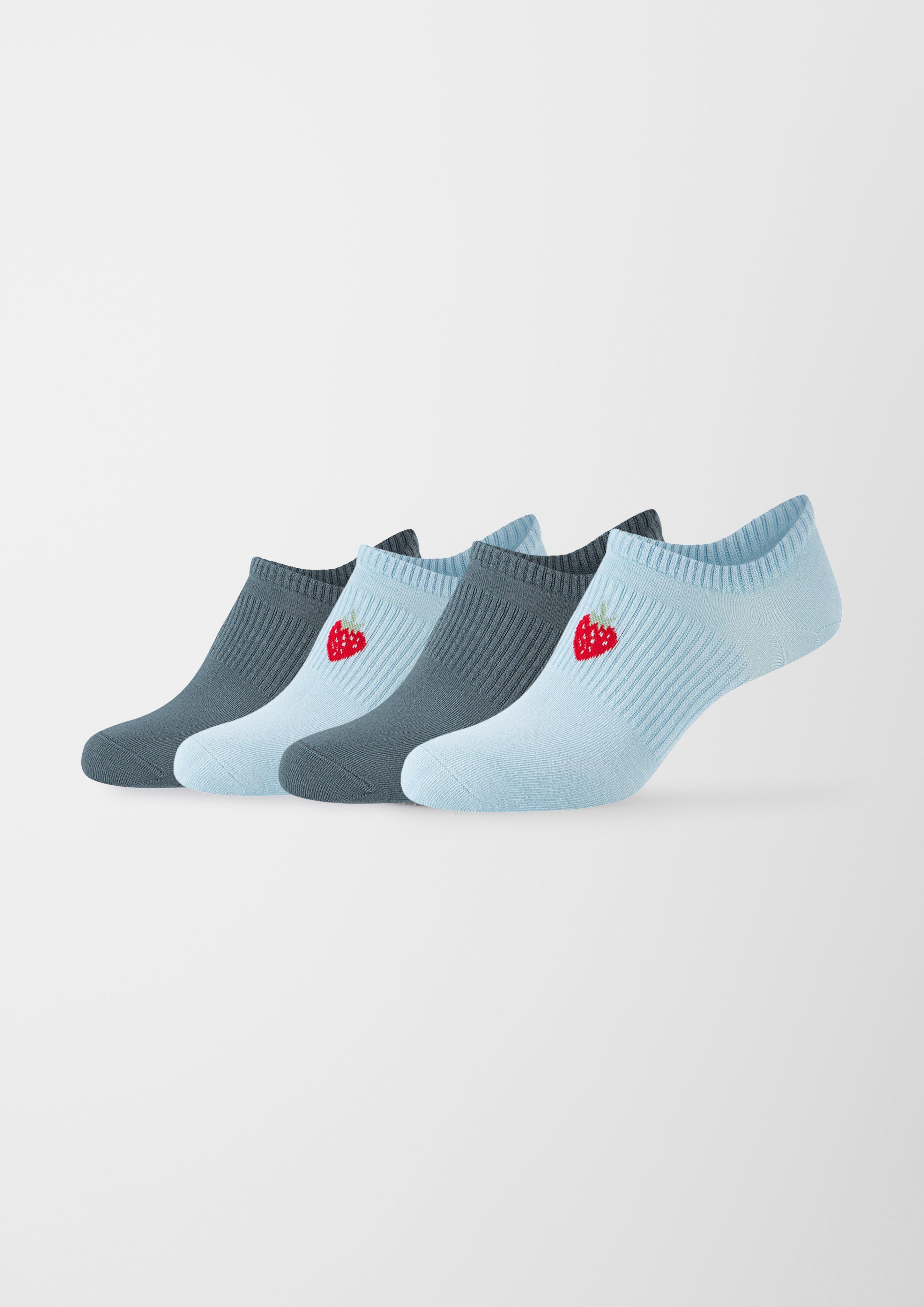 Doppelpack Sneakersocken mit Stickerei  6007866-5000