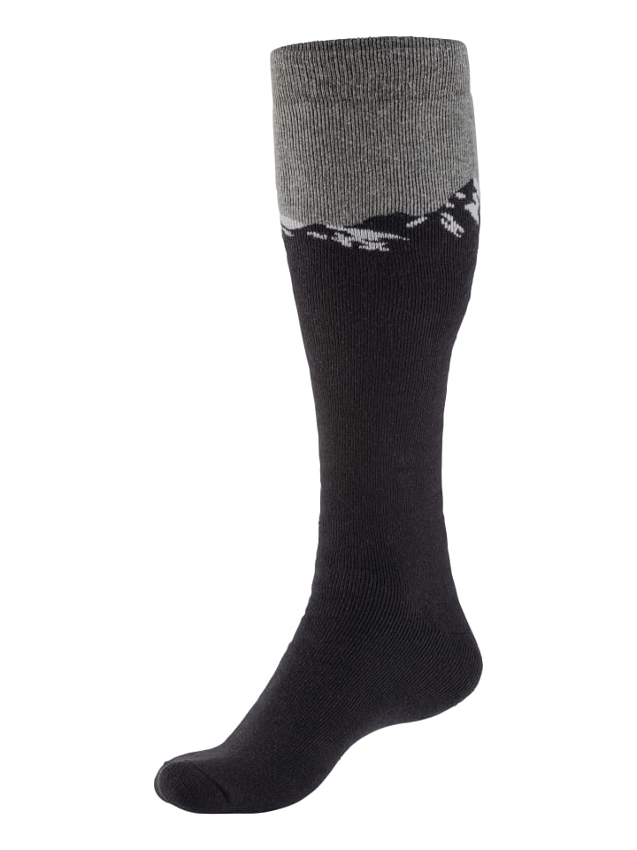 H.I.S Skistrümpfe in 1x schwarz/ grau meliert, 1x grau meliert/ schwarz günstig kaufen