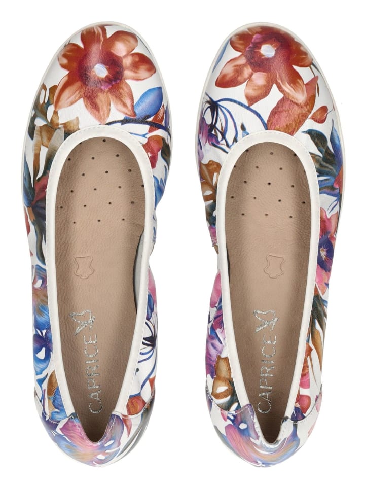 Caprice Ballerinas in Weiß/Blau günstig kaufen