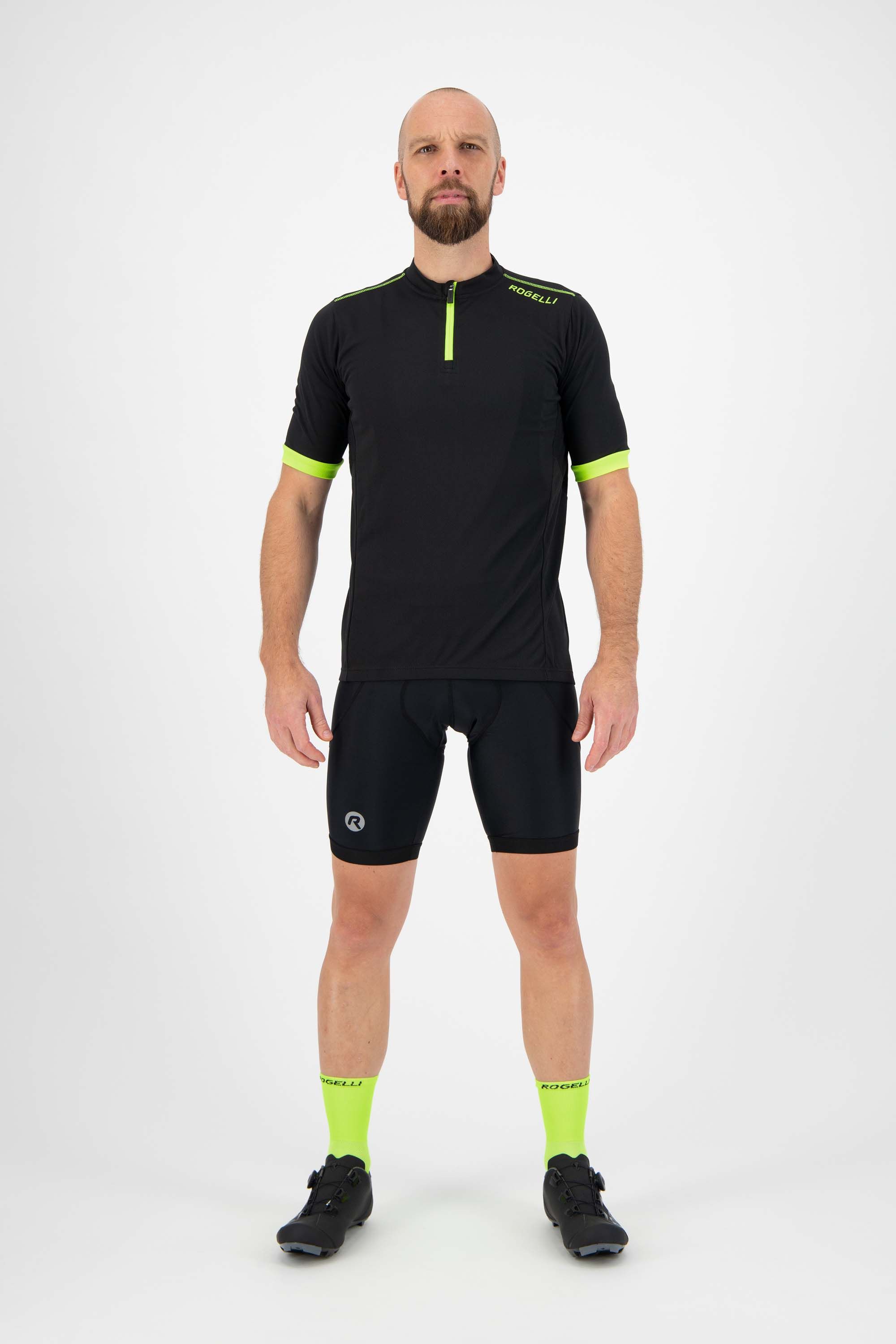 Rogelli Core Black Fluor Herren Radtrikot