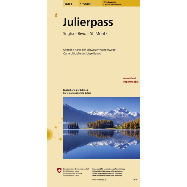 Swisstopo 1 : 50 000 Julierpass - Wanderkarte