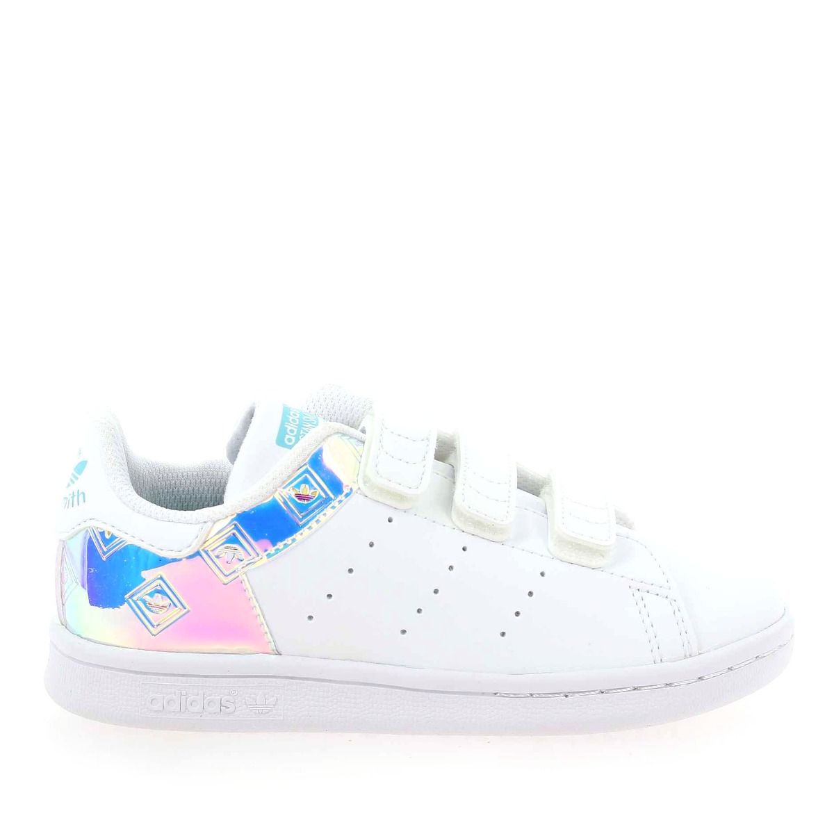 Adidas Originals  STAN SMITH METAL VELCRO H21 - Blanc Multi
