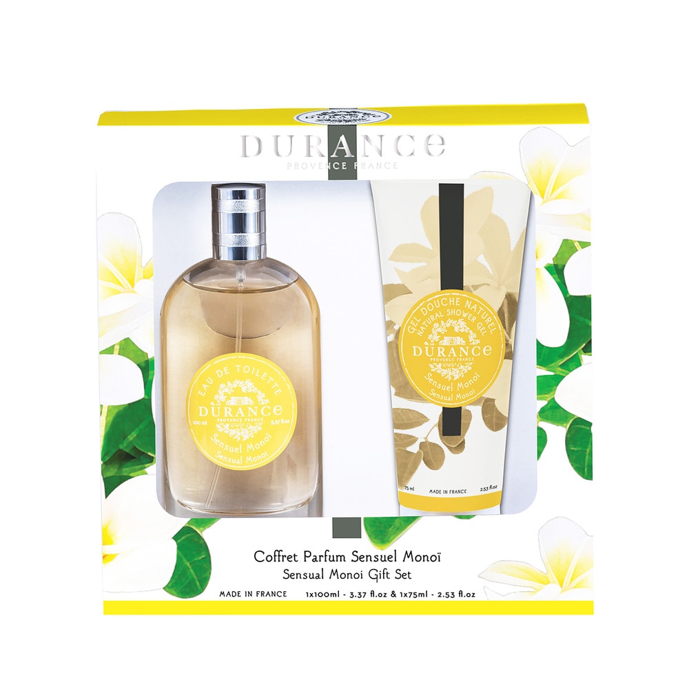 durance Sensuel Monoï Coffret Eau de toilette 100 ml  Gel douche 75 ml