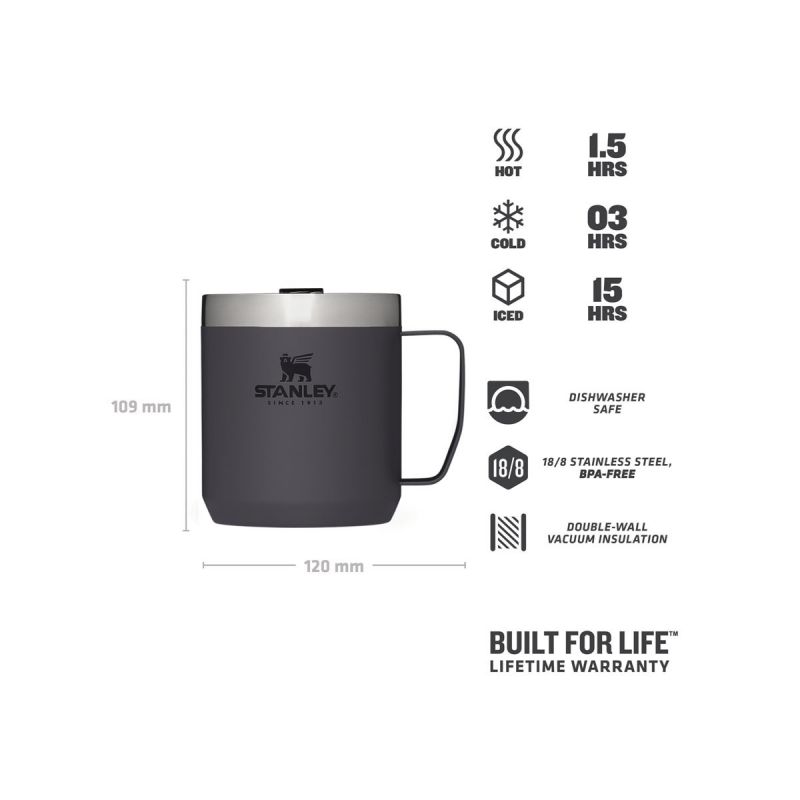 Stanley Classic Legendary Camp Mug 12oz \/350ml Charcoal