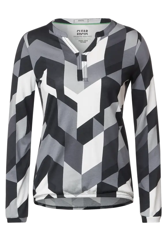 CECIL Langarmshirt mit Grafikprint