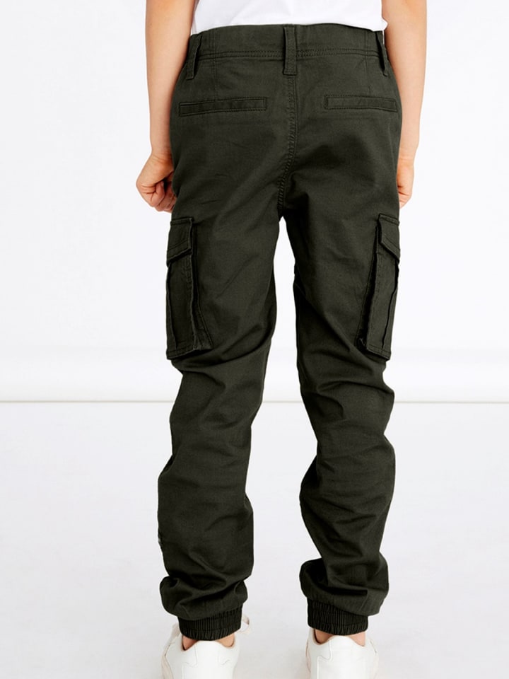 name it Cargo Hose für Jungen Jogger Chino Freizeithose NKMRYAN in Khaki günstig kaufen