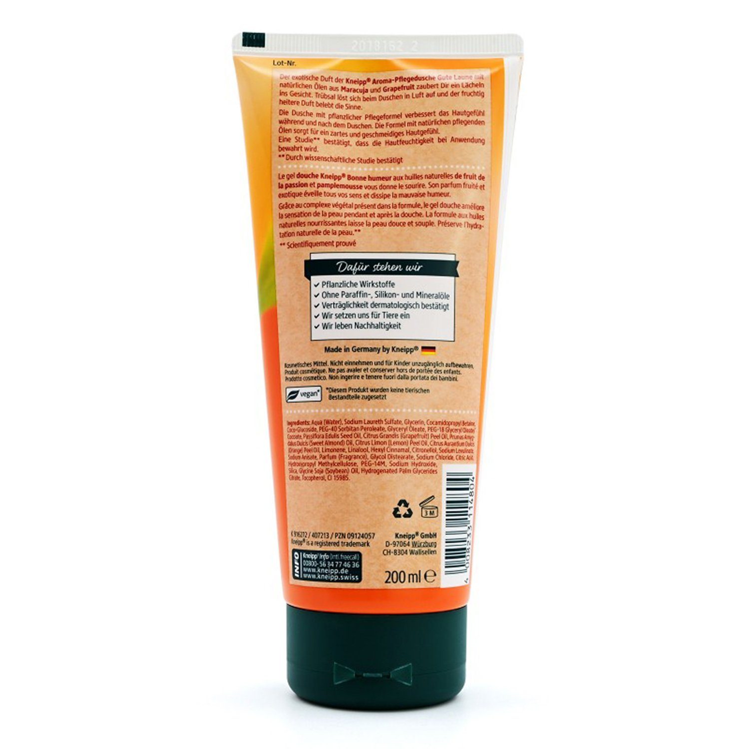Kneipp GmbH Duschgel KNEIPP Aroma-Pflegedusche gute Laune 200 ml