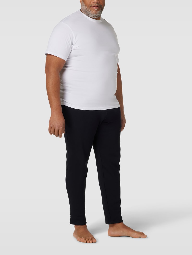 PLUS SIZE T-Shirt mit Rundhalsausschnitt Modell 'MAVERICK' in weiß