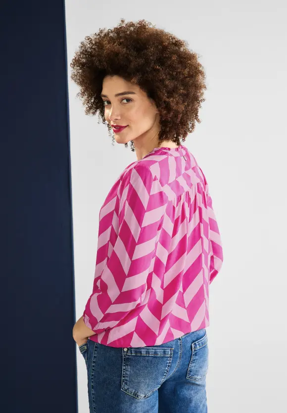 Street One Bluse mit Zick Zack Muster