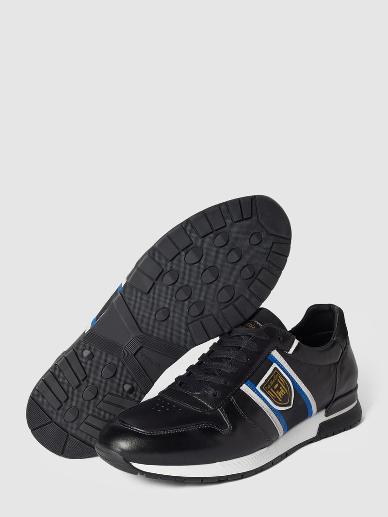 Sneaker mit Label-Details Modell 'SANGANO' in schwarz