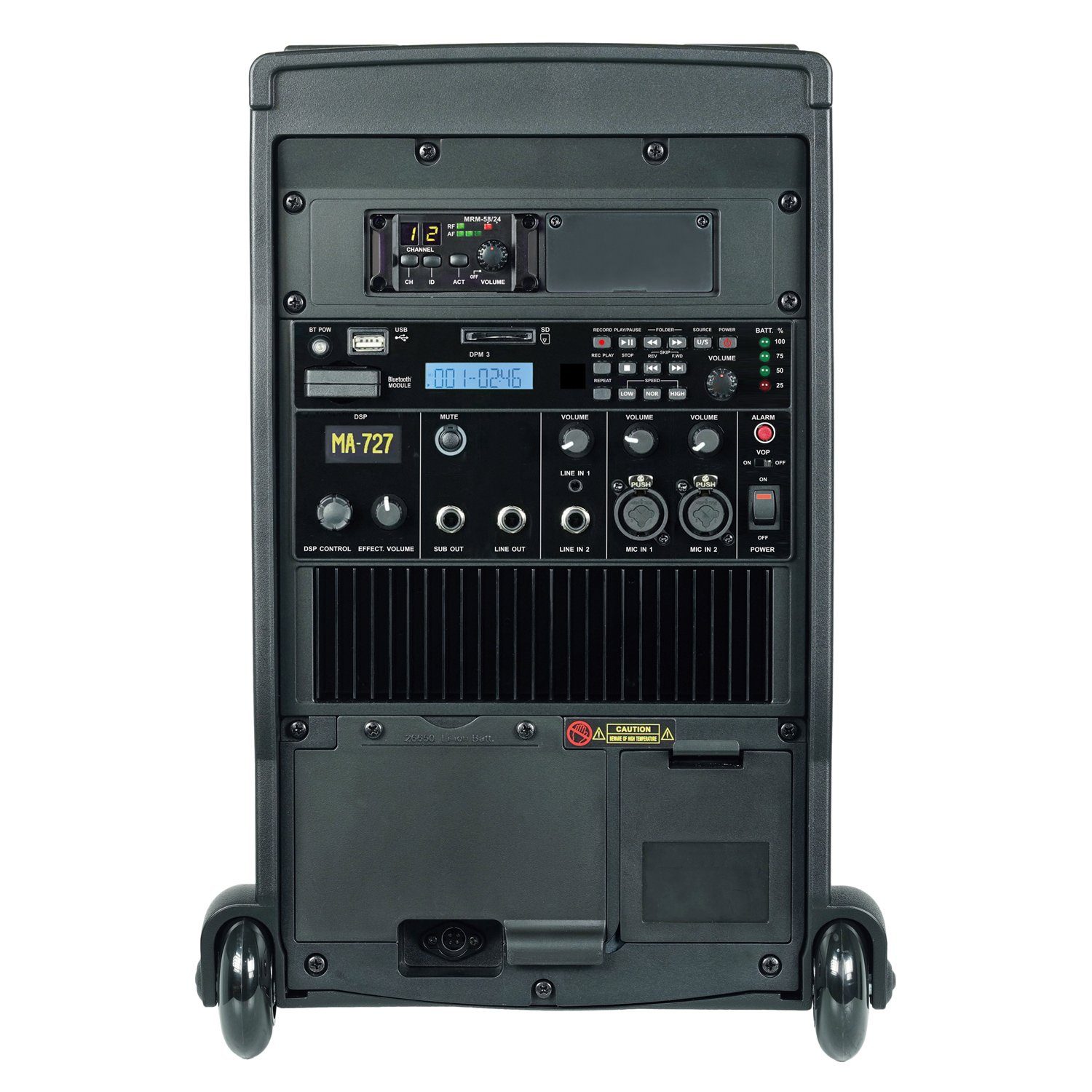 Mipro Audio MA-727 mit 1-Kanal Empfangsmodul und Mikrofon Lautsprechersystem (Bluetooth, 170 W)