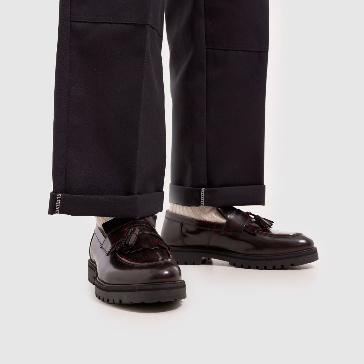 Shoe Ryker loafers i vinröd