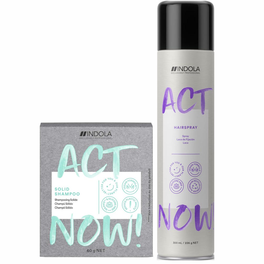Indola ACT NOW! Solid Shampoo Bundle
