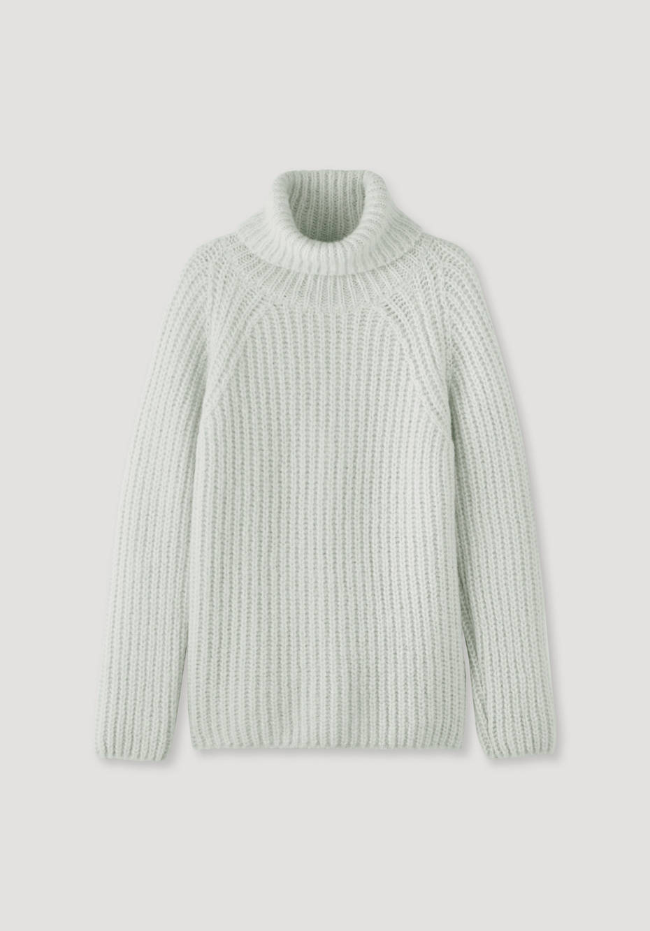 Rollkragenpullover aus Alpaka mit Bio-Baumwolle