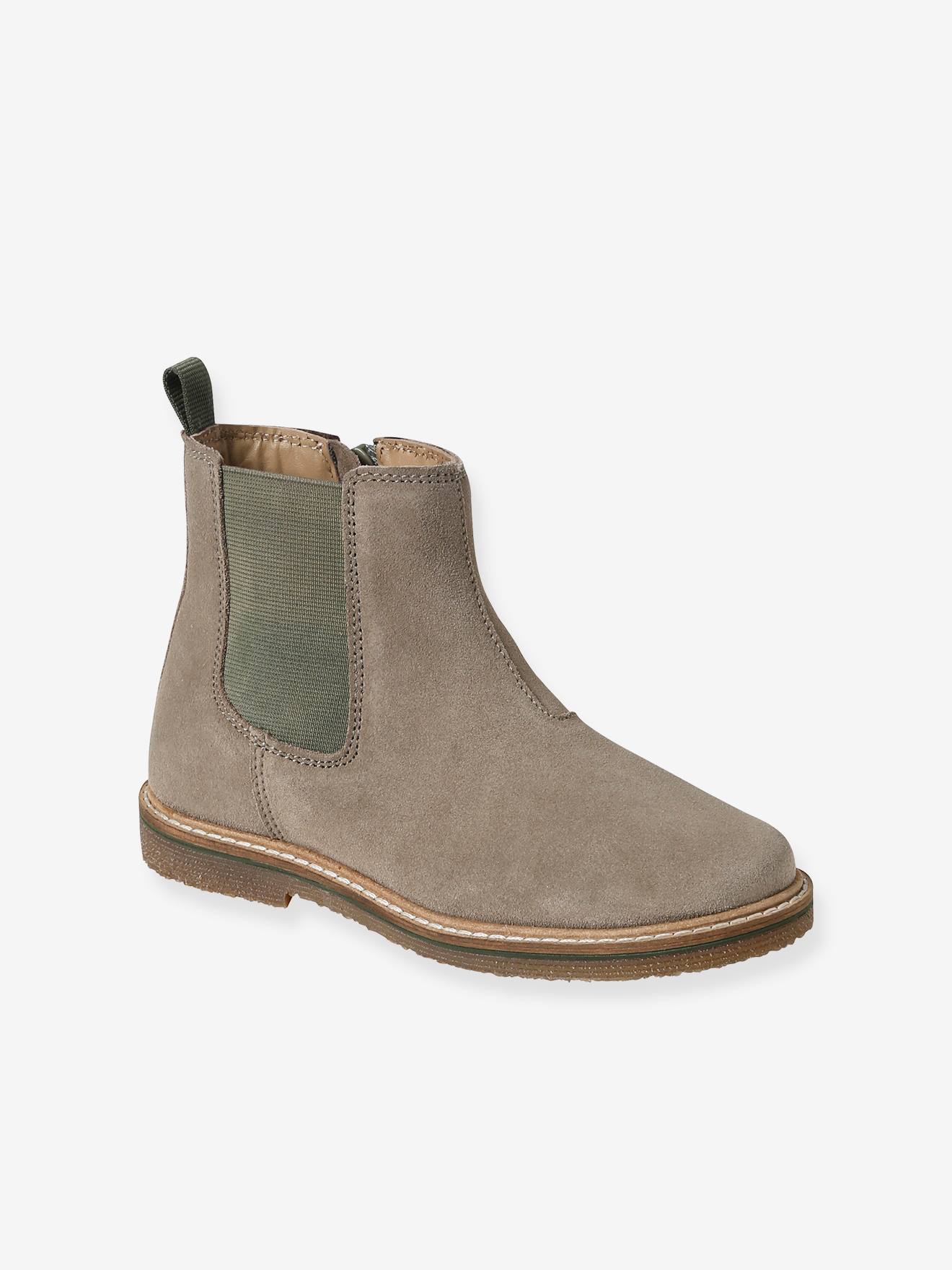 Vertbaudet Kinder Boots mit Dehneinsatz - grau