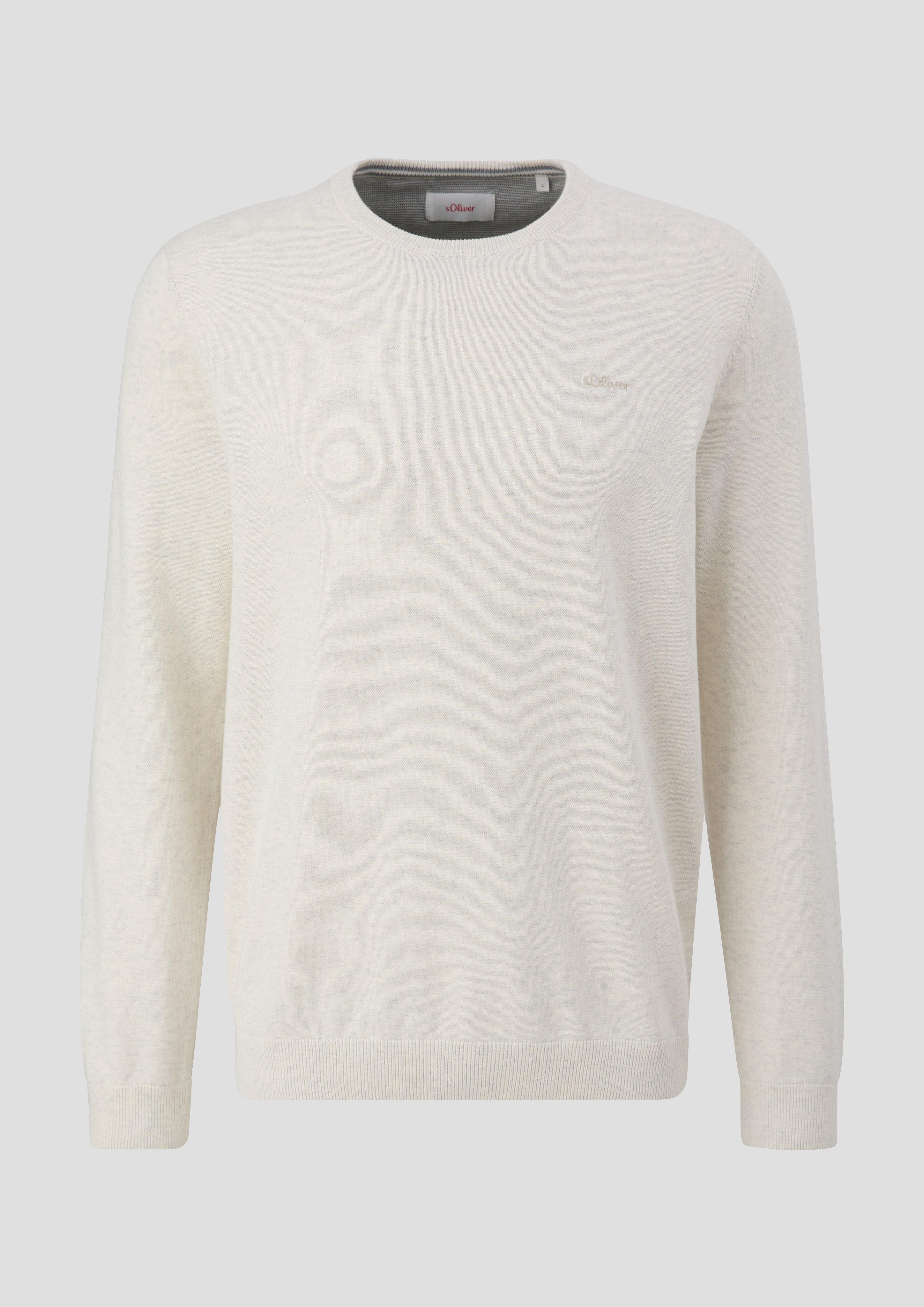 Strickpullover mit Logo-Stickerei  2143173-03W0