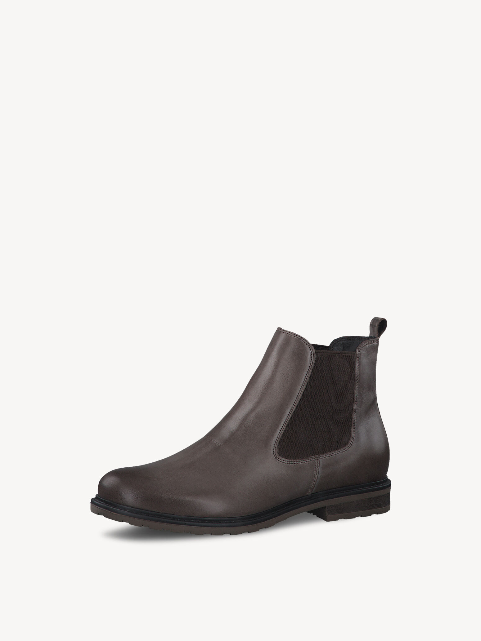 Bottine Chelsea en cuir - marron