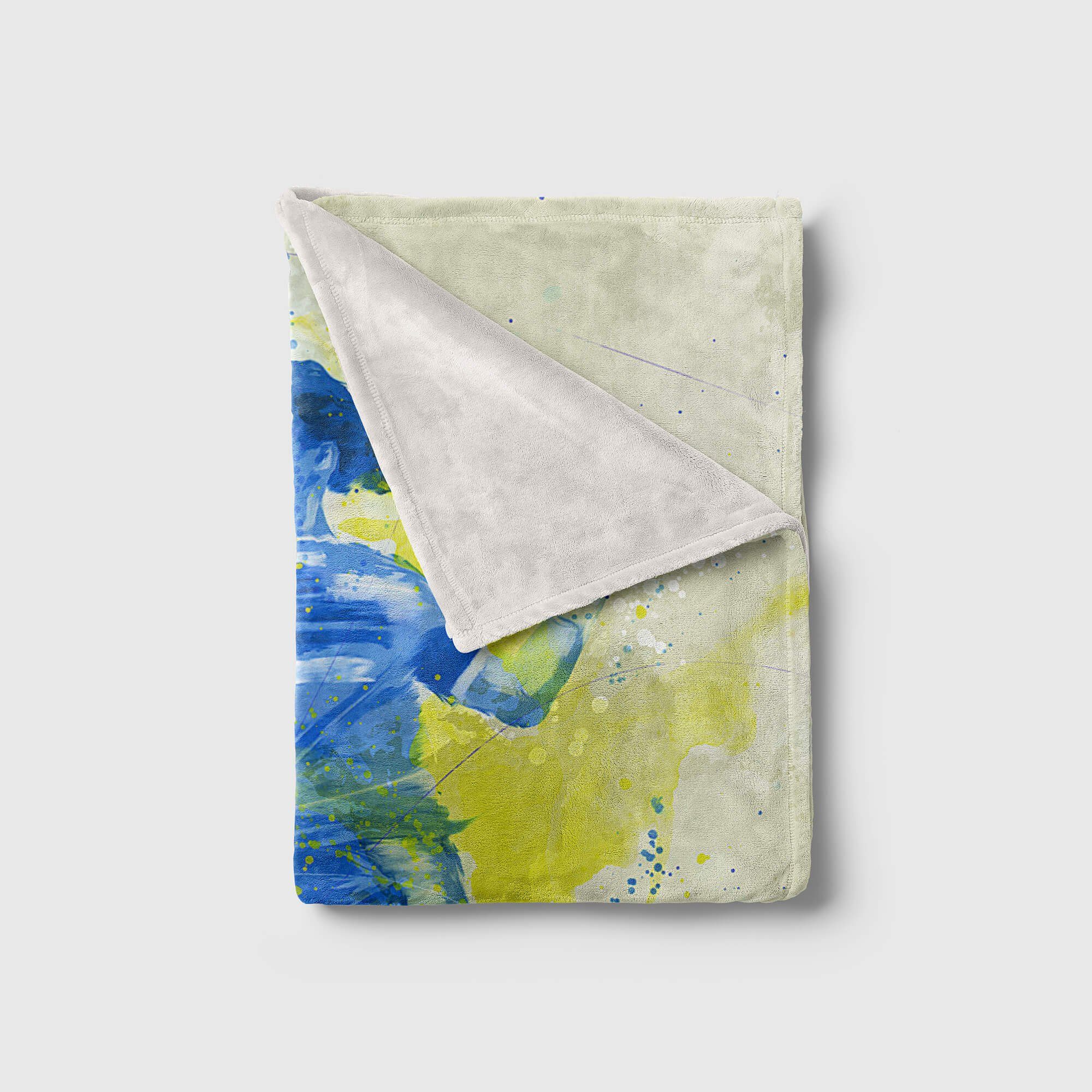 Sinus Art Handtücher SplashArt Sport Handtuch Strandhandtuch Saunatuch Kuscheldecke Kunstvoll Handball I Sport, Baumwolle-Polyester-Mix (1-St), Handtuch