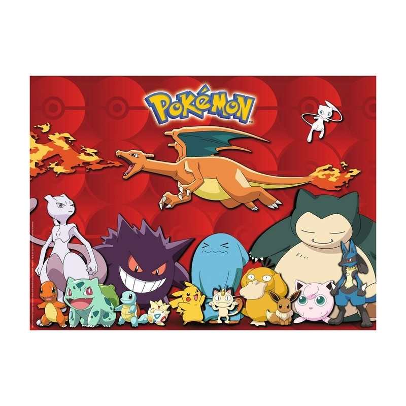 Puzzle Mes Pokemon préférés 100 pièces XXL