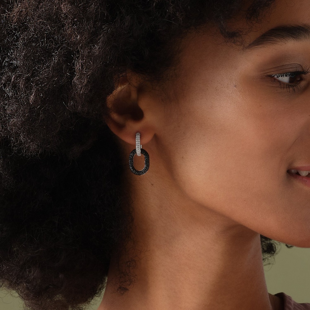 Jette Créoles 925 Argent Boucles d'oreilles