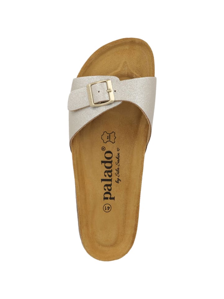 palado Pantoletten in champagne glitzer günstig kaufen