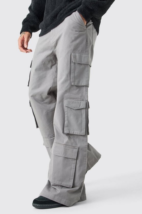 Lockere Hose mit Cargo-Taschen