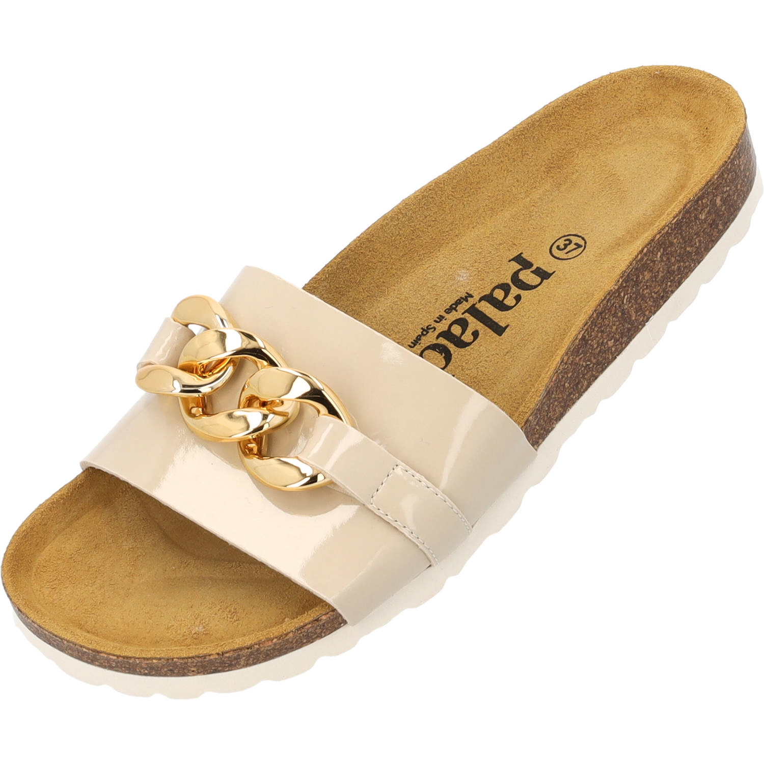 Palado Gozo, Pantoletten, Damen, Beige Lack