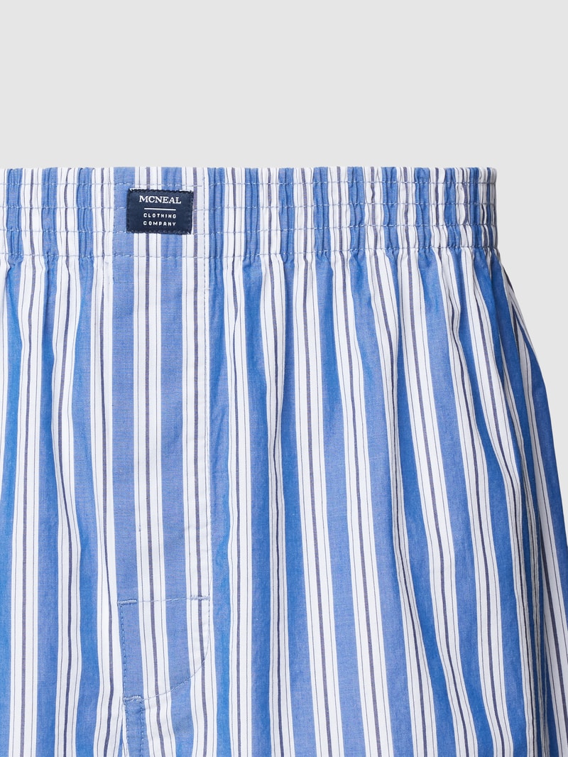 Boxershorts mit Label-Patch im 3er-Pack in marineblau