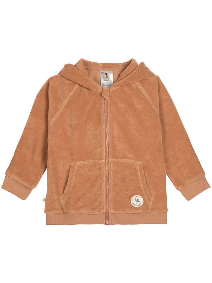 Lässig Sweatjacke in Hellbraun günstig kaufen
